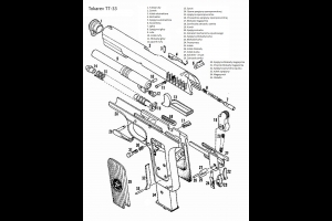 Zawleczka zatrzasku zamka TT33 - spinka