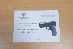 Instrukcja użytkowania pistoletu VIS100 M1 F.B.Radom